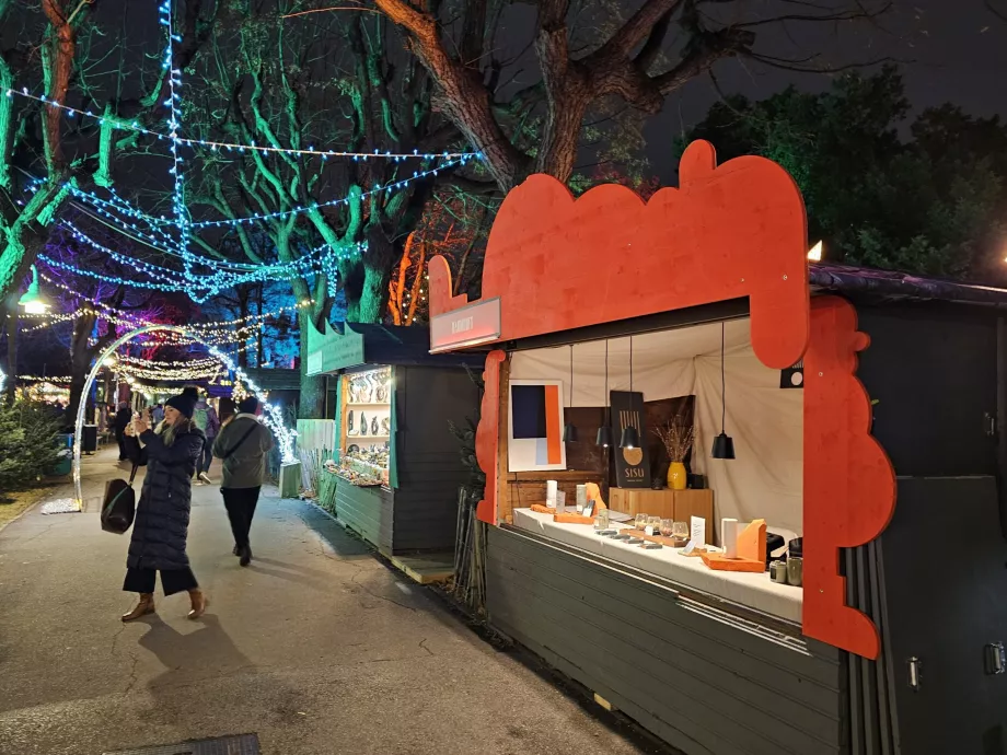 Mercado de Natal no campus da universidade