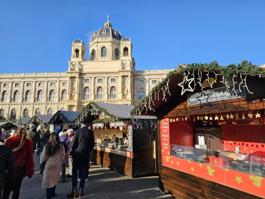 Mercado de Natal na Maria-Theresien-Platz