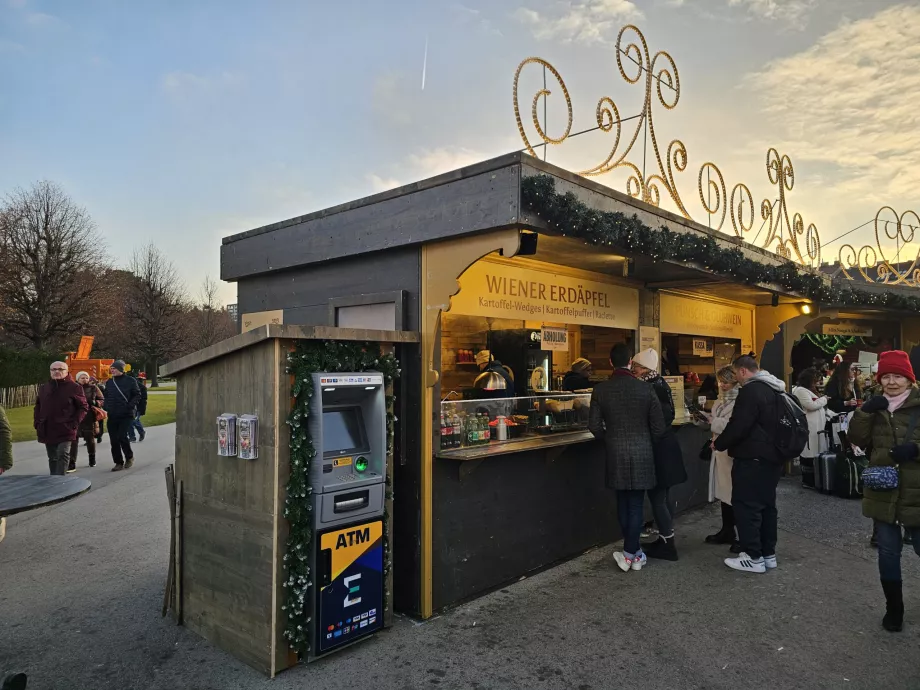 Mercados em frente ao Oberes Belvedere