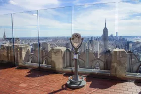 A vista do Rockefeller Center