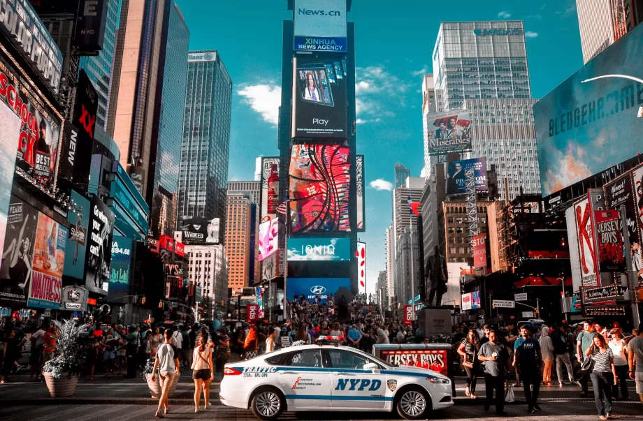 Dia agitado em Times Square