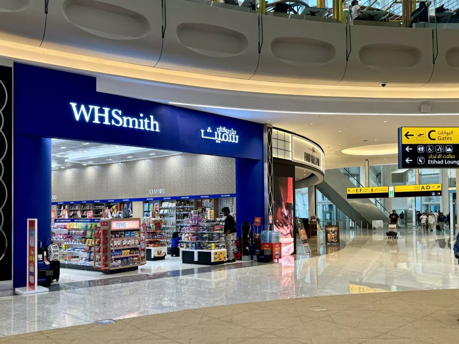 WHSmith no aeroporto de Abu Dhabi