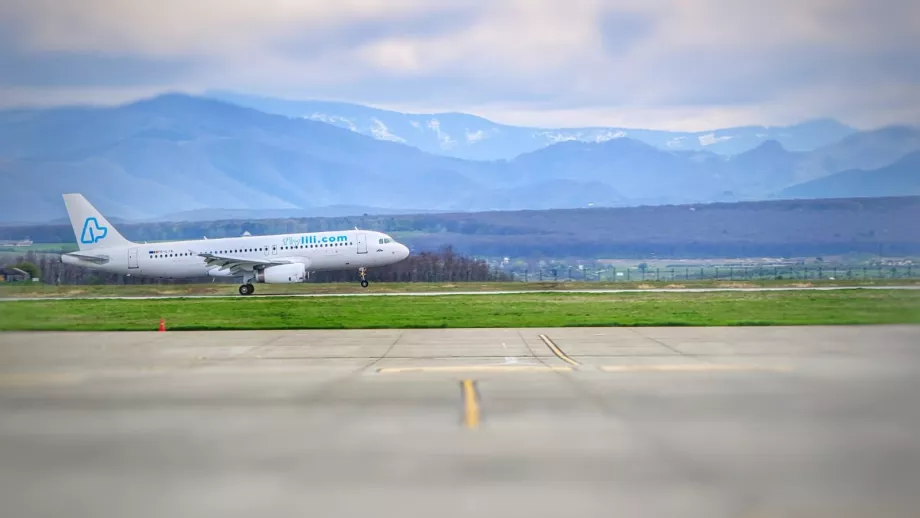 Flylili no aeroporto de Sibiu