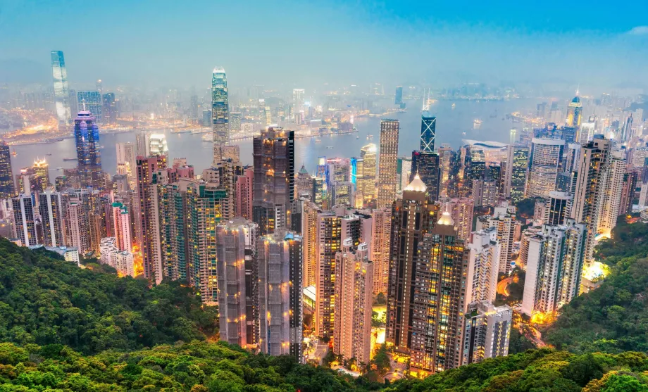 Victoria peak - vista de Hong Kong