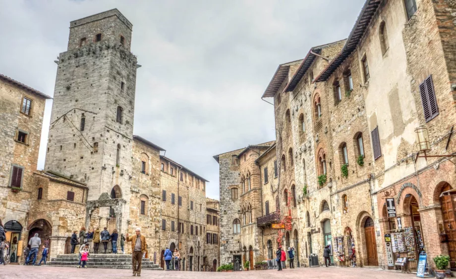 O centro de San Gimignano