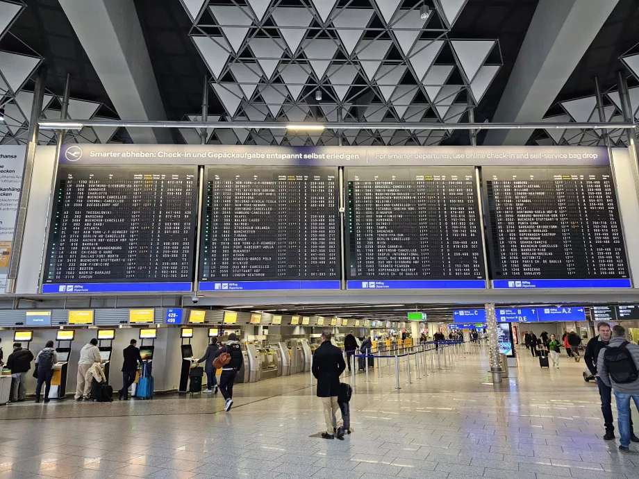 Quadro de partida, Aeroporto de Frankfurt