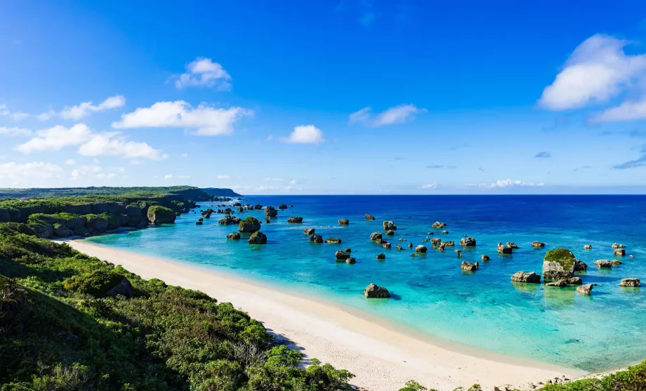 Praia em Okinawa