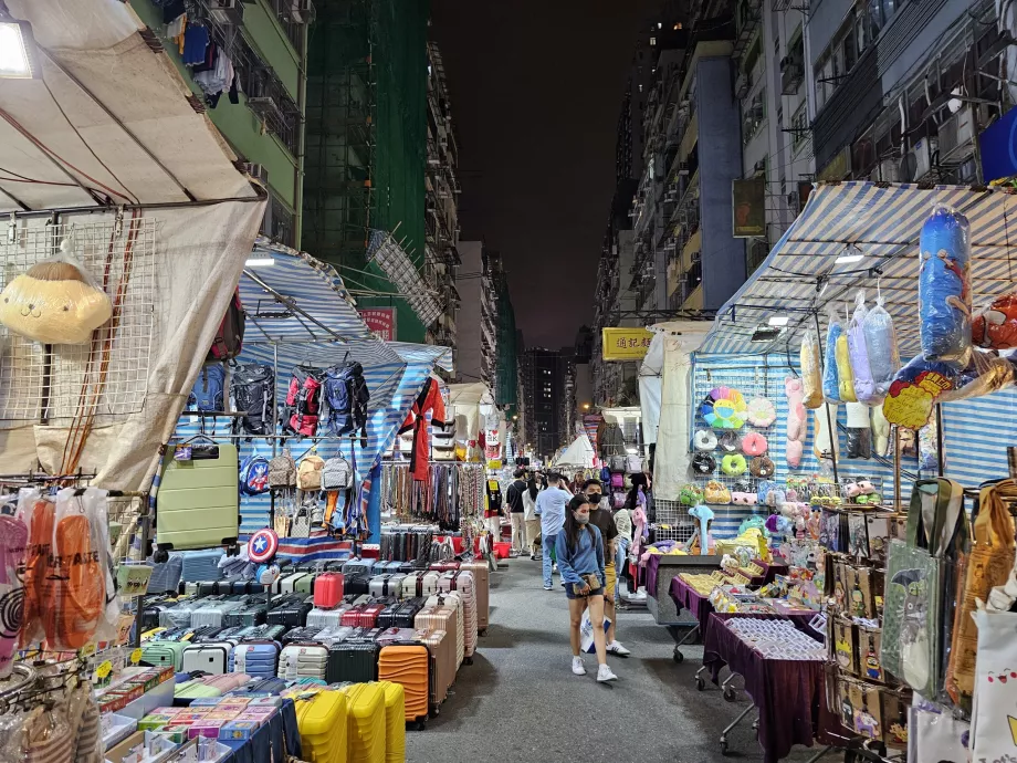 Mong Kok, mercado noturno