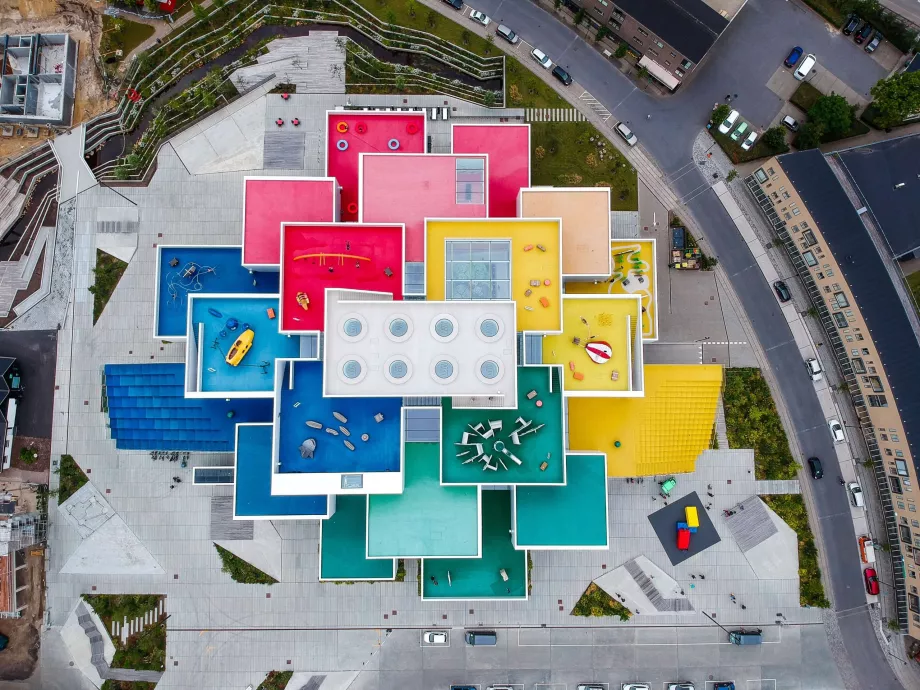 Lego House drone