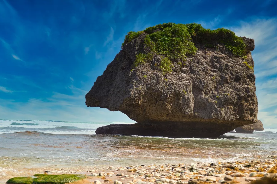 A praia de Soup Bowl