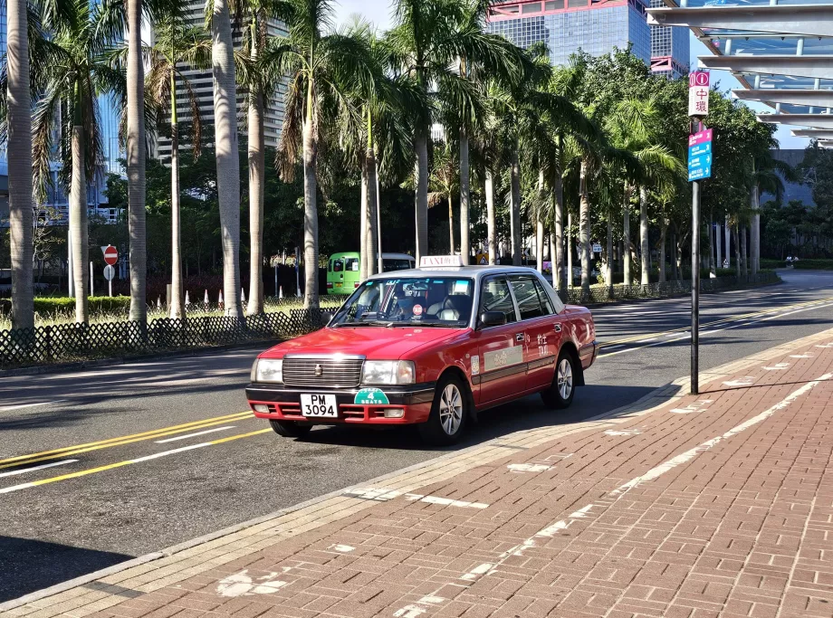 Praça de táxis urbana