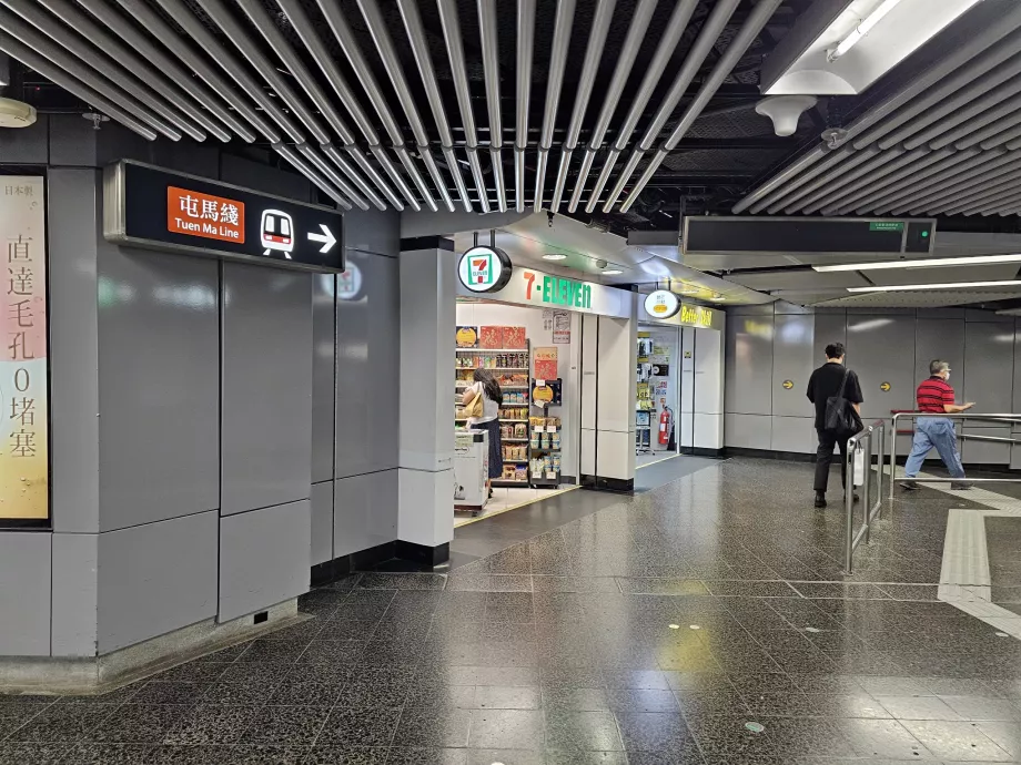 Lojas nas estações de metro