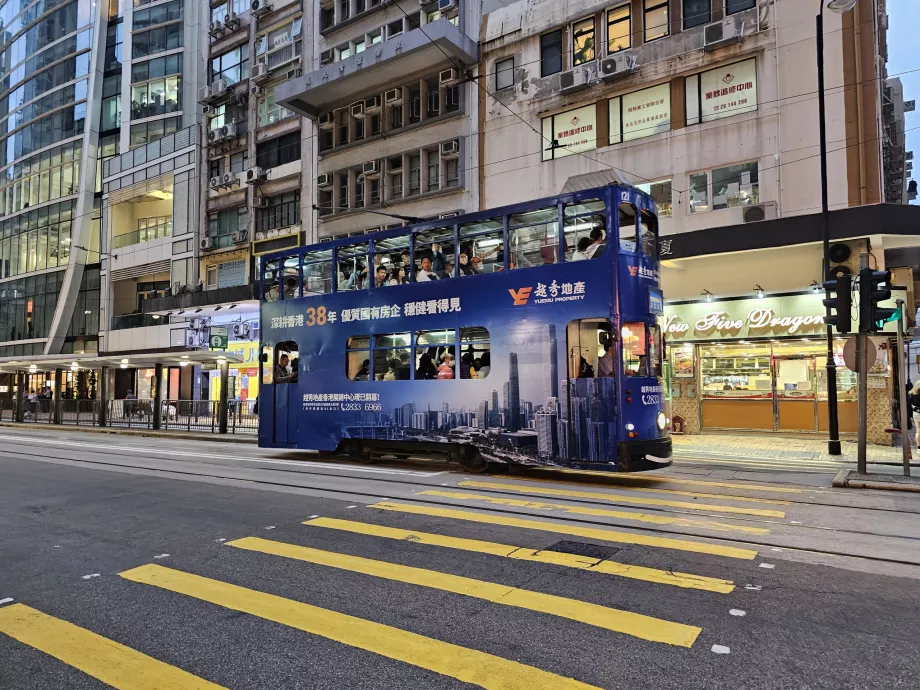 Elétrico em Hong Kong