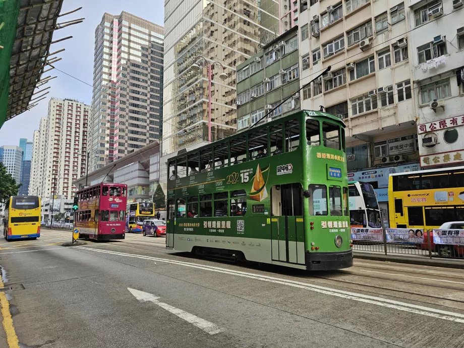 Eléctricos em Hong Kong