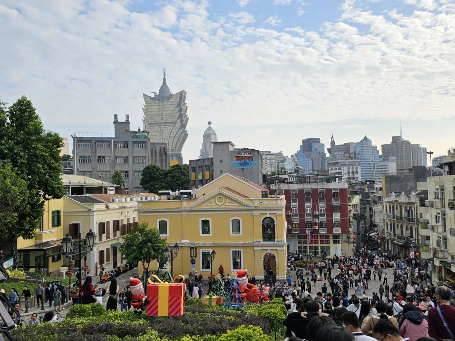 Vista das ruínas da Igreja de S. Paulo