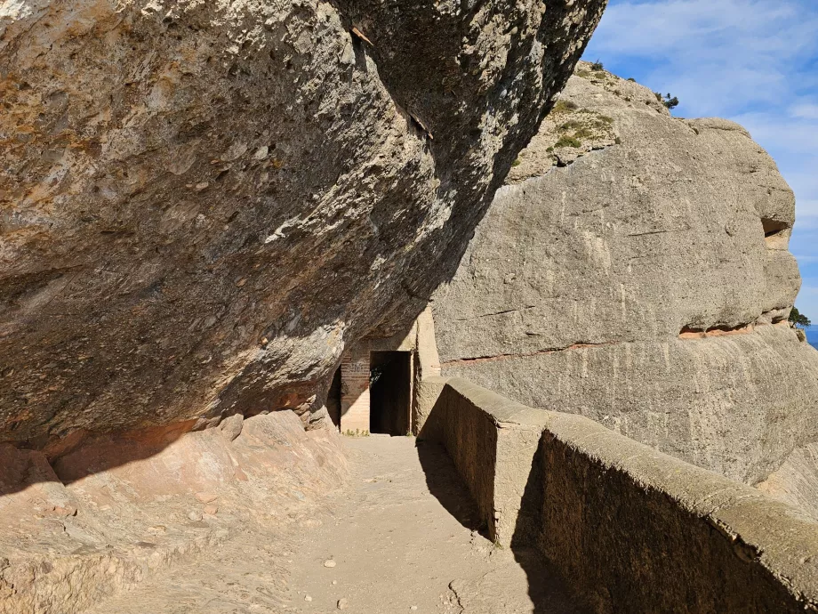 Trilhas nas montanhas de Montserrat