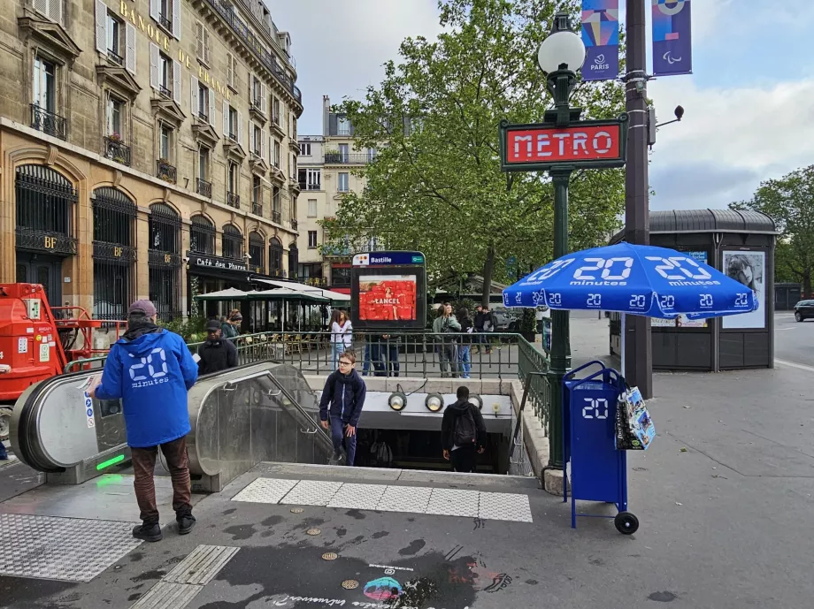 Entrada da estação de metro