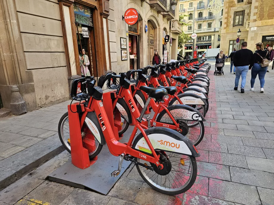 Bicicletas partilhadas em Barcelona