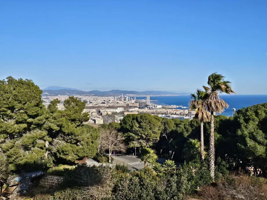 Vista de Barcelona a partir do Castelo de Montjuic