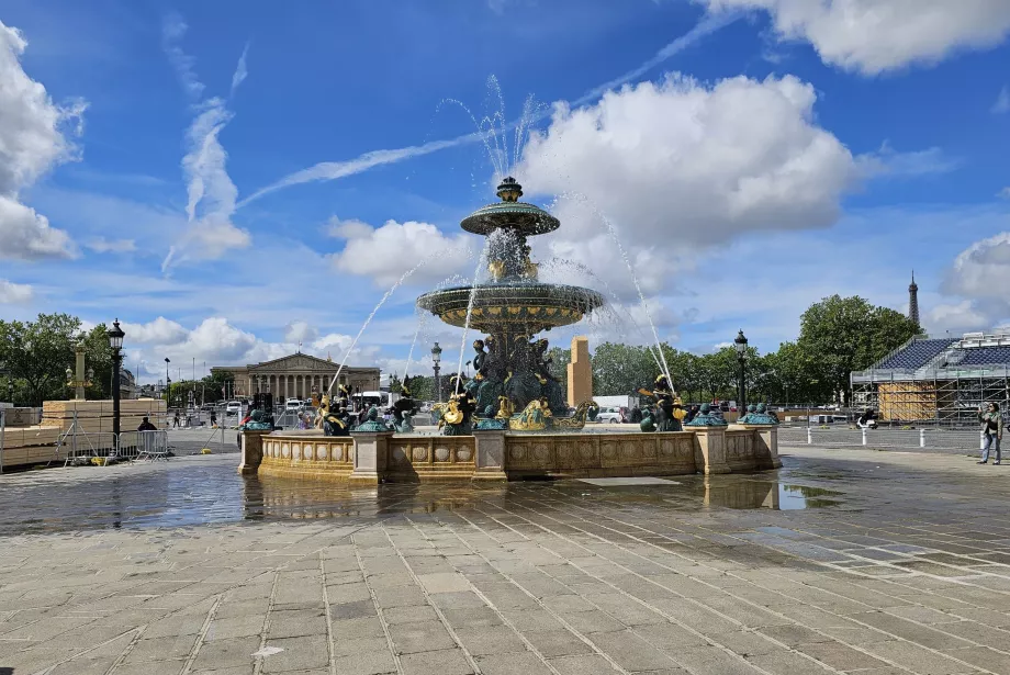 Fonte na Place de la Concorde