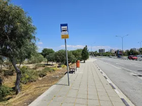 Paragem de autocarro em Chipre