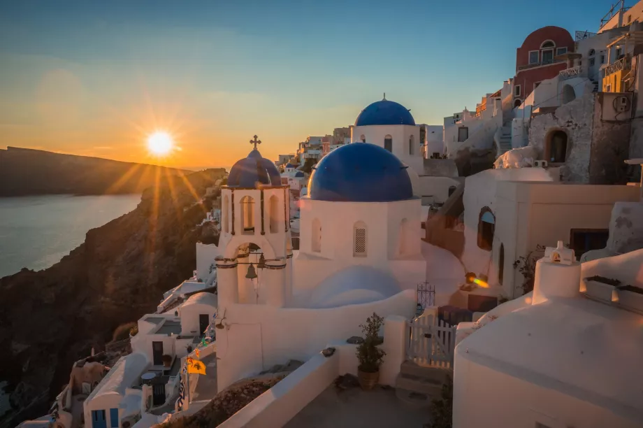 Pôr do sol em Oia