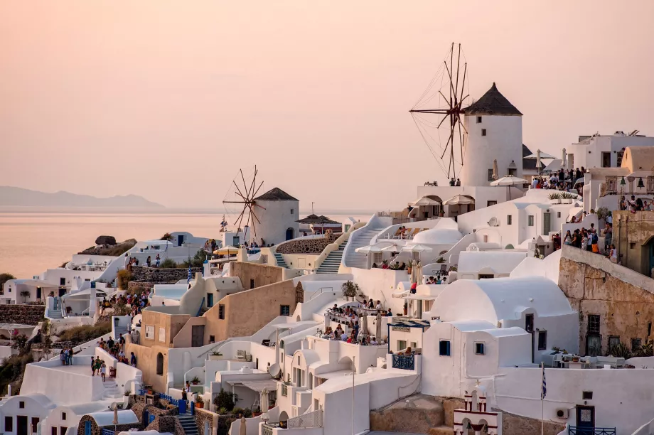 Moinhos de vento de Oia