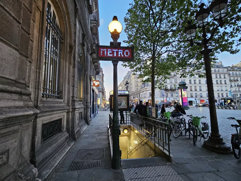 Entrada do metro