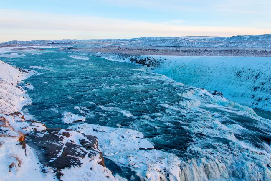 Gullfoss no inverno