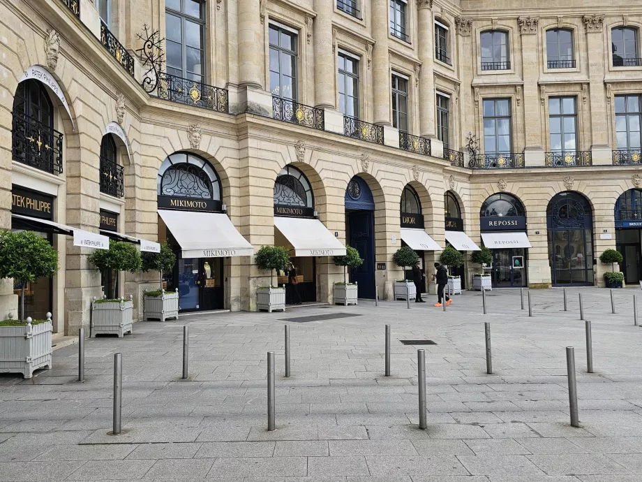 Lojas de luxo na Place-Vendôme