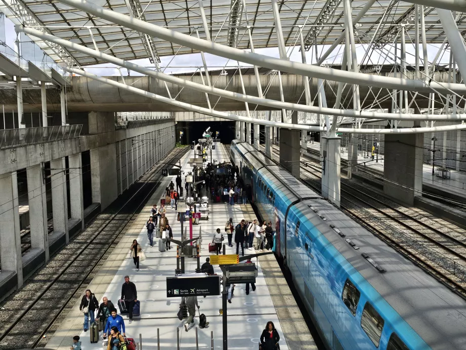 Estação de TGV no aeroporto CDG