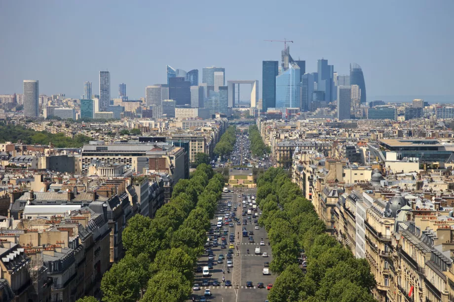 Vista do telhado em direção a La Defense