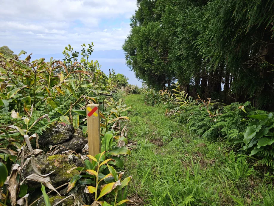 Sinal turístico que indica o caminho errado