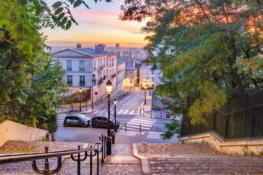 Escadas para Montmartre