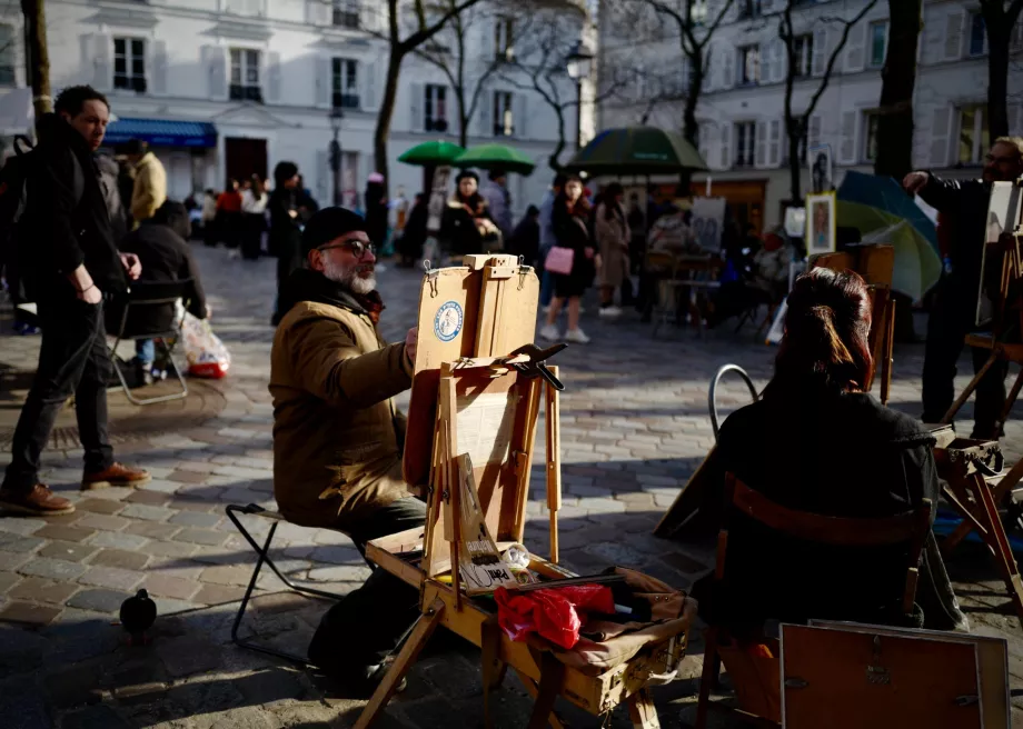 Artistas em Montmartre