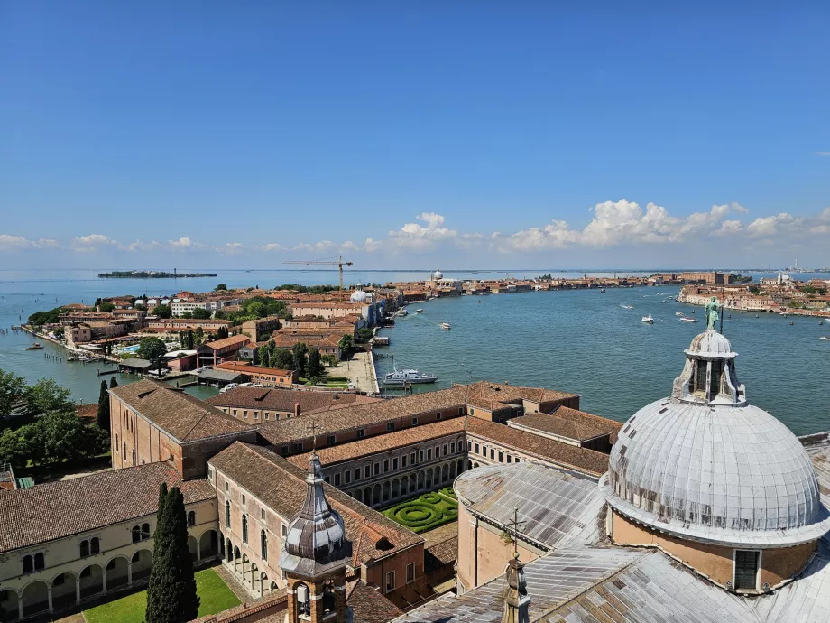 Vista de San Giorgio para a ilha de Giudecca