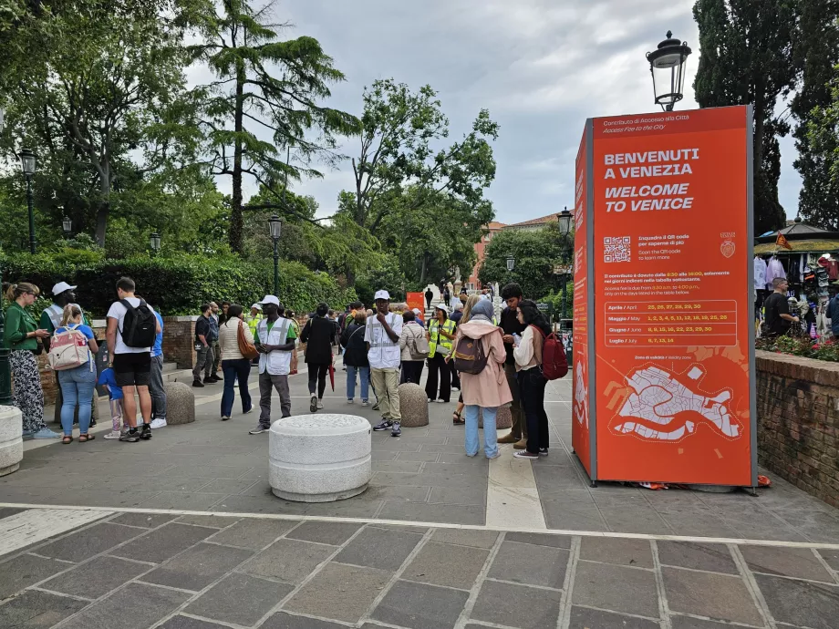 Taxa de entrada em Veneza