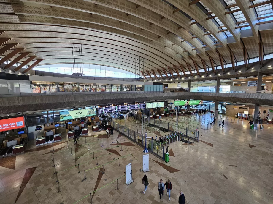 Sala de partidas do aeroporto de Tenerife Norte