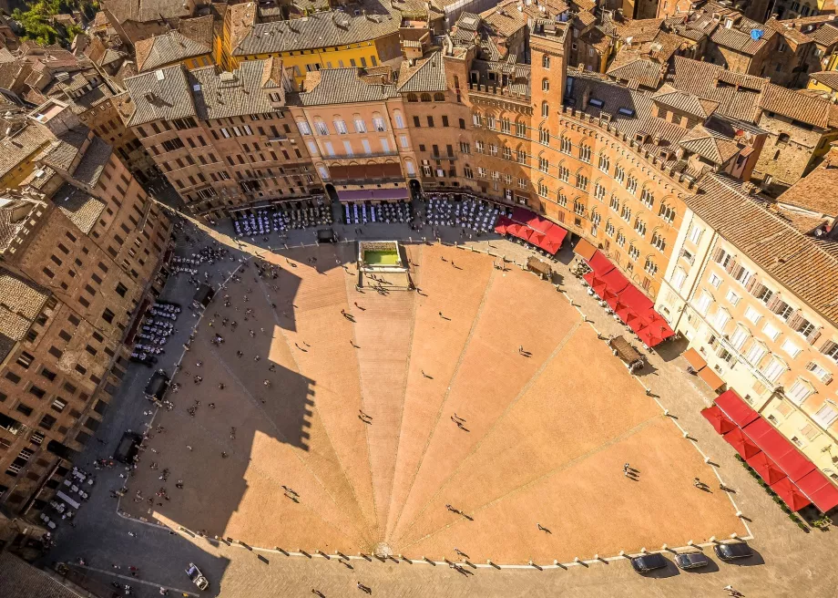 Vista da Piazza del Campo