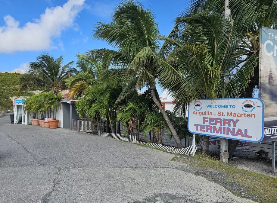 Boat dock at SXM Airport