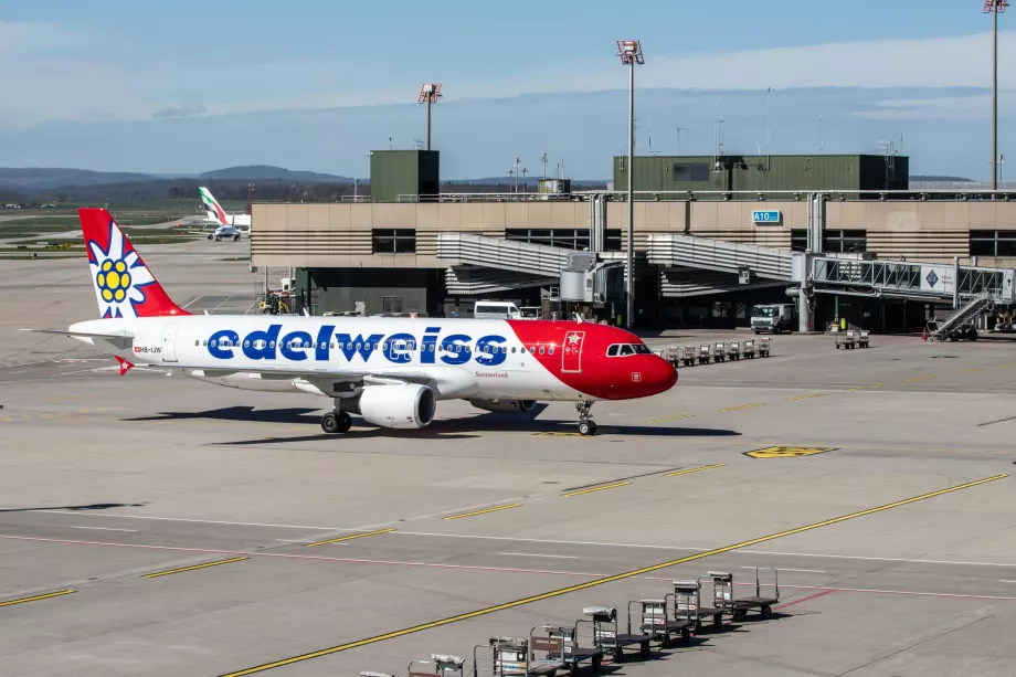 Edelweiss no aeroporto de Zurique