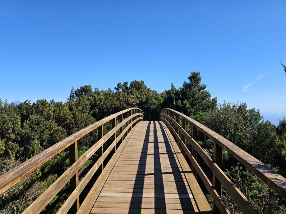 O caminho para o Mirador del Morro de Agando