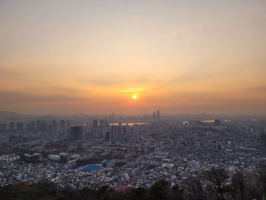 Vista da colina de Namsan