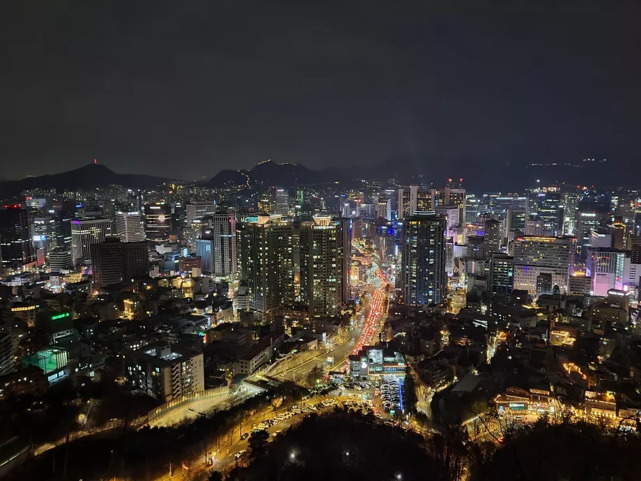 Vista da colina de Namsan