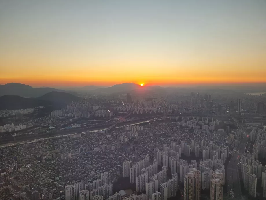 Vista da Lotte World Tower