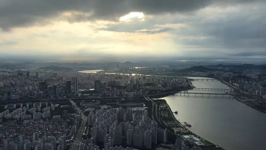 Vista da Lotte World Tower