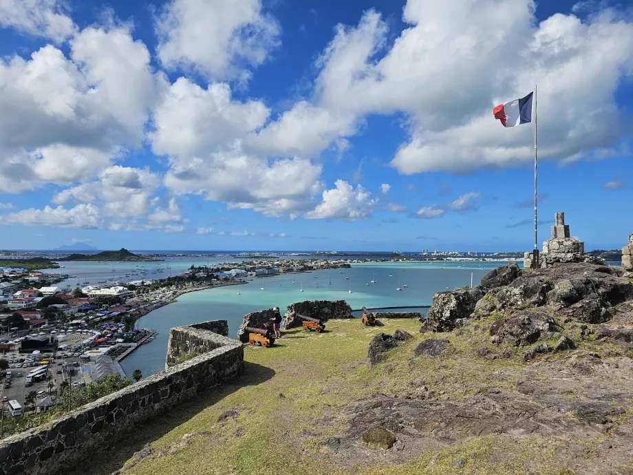 Vista de Fort Louis, Marigot