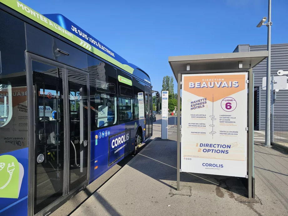 Paragem de autocarro 6 para Beauvais