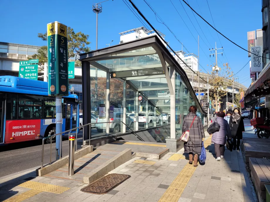 Entrada do metro, Seul