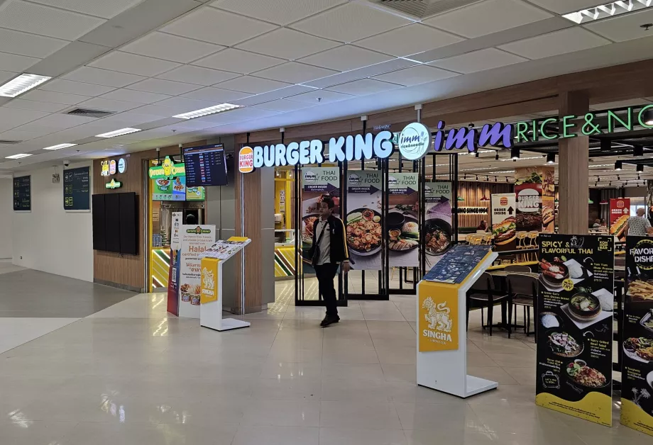 Departure hall, food-court